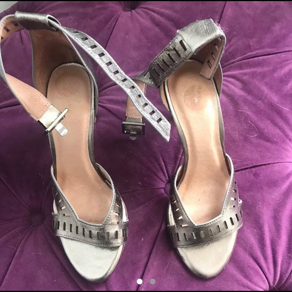 Silver Joie high heels